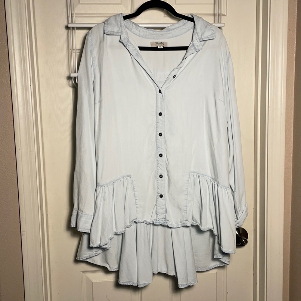 RAWAN denim blouse - size 1X